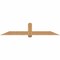 Ekena Millwork Eugene Smooth Timber Gable Bracket, Western Red Cedar, 84"W x 17"H x 3 1/2"D x 5 1/2"F, 5/12 Pitch GBW084X17X0406EUG00SWR - alternate 1